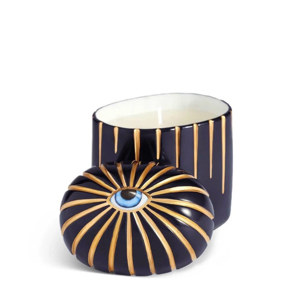 L'Objet Lito Evil Eye Candle Elegant Black and Gold Candle Brand New With Box - Picture 2 of 2
